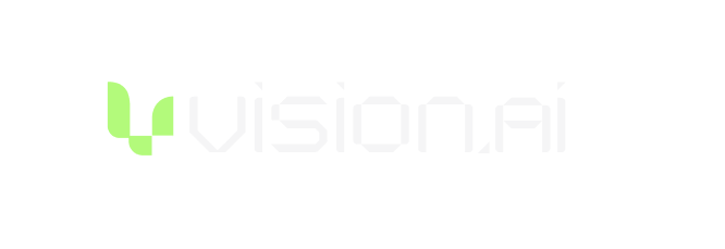 VisionAI green logo with the white title